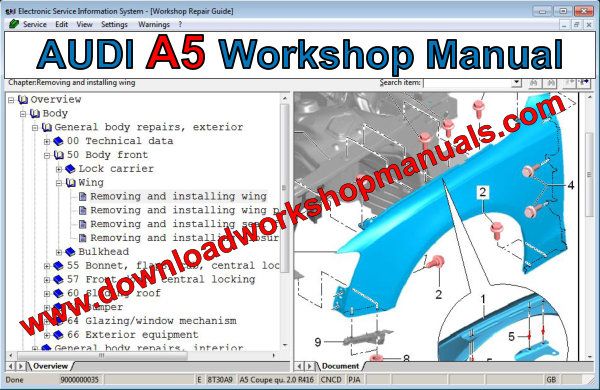 audi a5 workshop manual